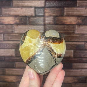 Septarian Calcite Heart