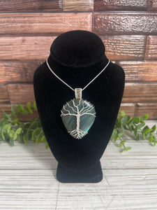 Labradorite Tree Of Life Wire-Wrapped Pendant