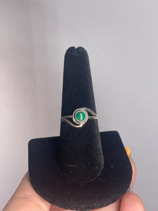 Malachite SZ 8 Sterling Silver Ring