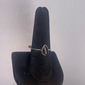 Smoky Quartz Size 9 Sterling Silver Ring