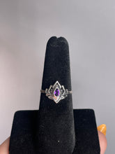 Load image into Gallery viewer, Amethyst SZ 6 Sterling Silver Ring