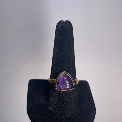 Amethyst Size 10 14k Gold Plated Ring