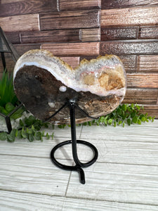 Citrine Heart on Stand