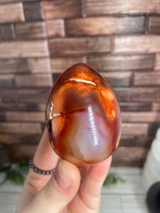 Carnelian Egg Carving