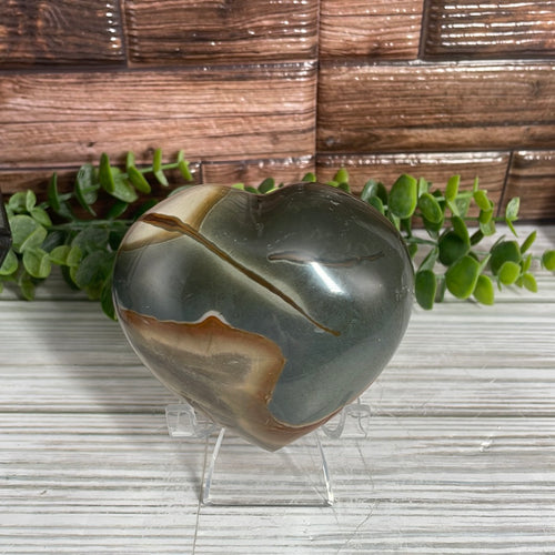 Polychrome Jasper Heart