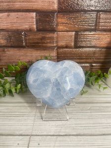 Blue Calcite Heart