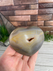 Orca Agate Heart