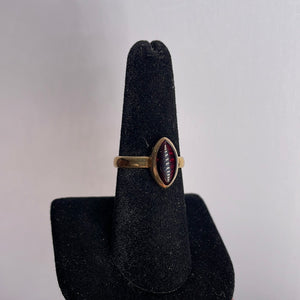 Garnet Size 8 14k Gold Plated Ring