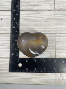 Orca Agate Heart