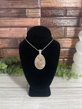 Load image into Gallery viewer, Flower Agate Wire-Wrapped Pendant