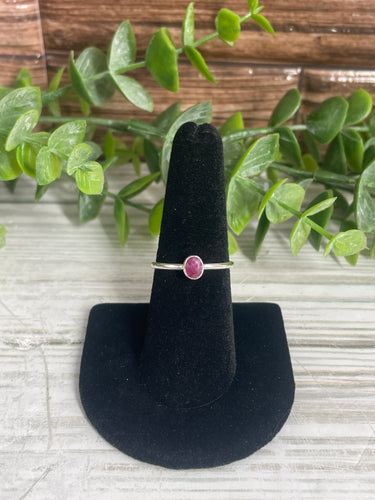 Ruby SZ 7 Sterling Silver Ring