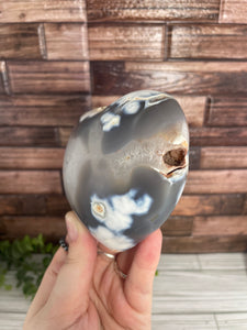 Orca Agate Heart