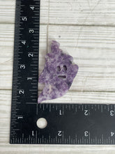 Load image into Gallery viewer, Lepidolite Ghost With Witch Hat Carving