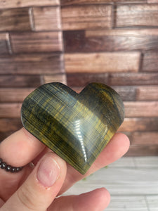 Mixed Tiger Eye Heart