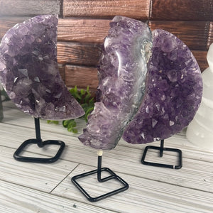 Amethyst Moon on Stand