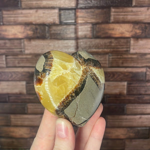 Septarian Calcite Heart