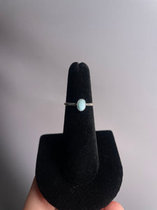 Larimar SZ 4 Sterling Silver Ring