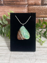 Load image into Gallery viewer, Chrysoprase Wire-Wrapped Pendant