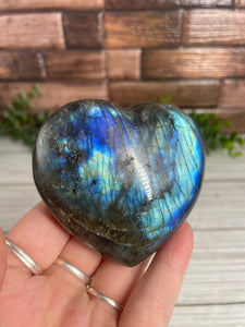 Labradorite Heart