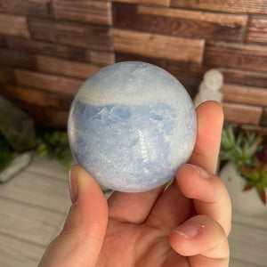 Blue Calcite Sphere