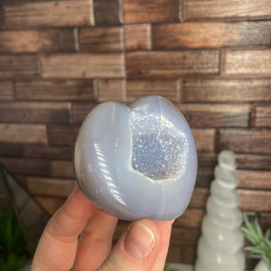 Druzy Agate Heart