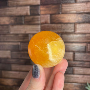 Orange Calcite Sphere