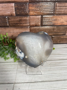 Orca Agate Heart