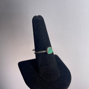 Chrysocolla Size 8 Sterling Silver Ring