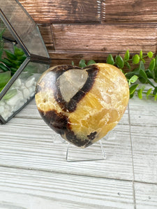 Septarian Calcite Heart