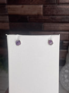 Amethyst Sterling Silver Stud Earrings