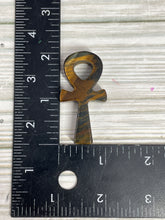 Load image into Gallery viewer, Tiger Eye Ankh Carving