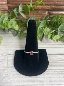 Ruby SZ 10 Sterling Silver Ring