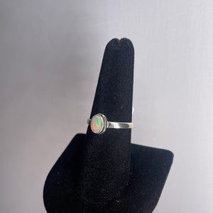 Ethiopian Opal Size 8 Sterling Silver Ring