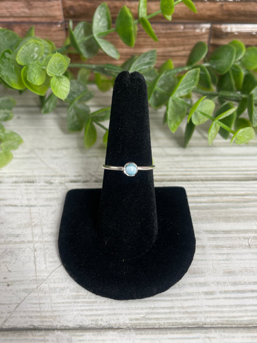 Larimar SZ 7 Sterling Silver Ring