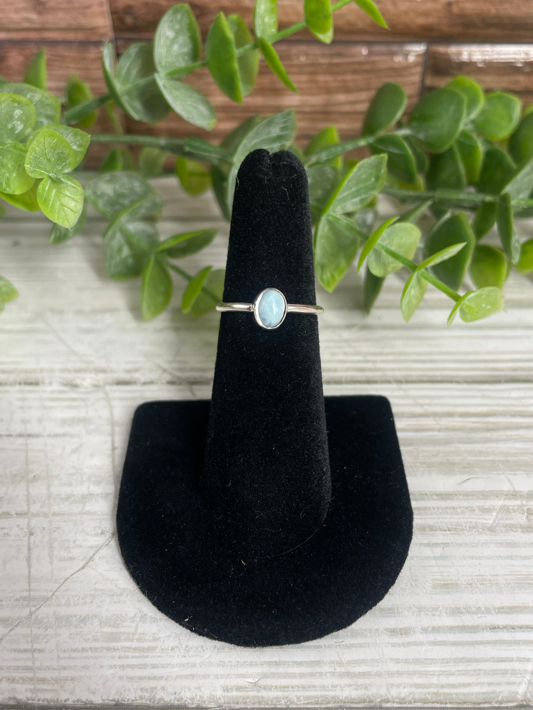 Larimar SZ 5 Sterling Silver Ring