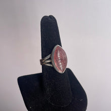 Load image into Gallery viewer, Strawberry Quartz Size 8 Sterling Silver Ring