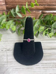 Ruby SZ 8 Sterling Silver Ring