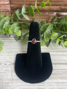 Garnet SZ 5 Sterling Silver Ring