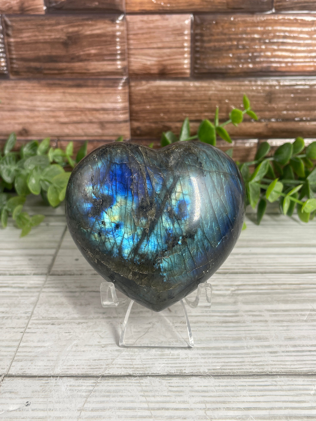 Labradorite Heart