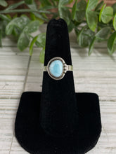 Load image into Gallery viewer, Larimar Size 6 Sterling Silver Ring