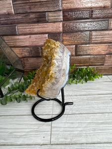 Citrine Heart on Stand