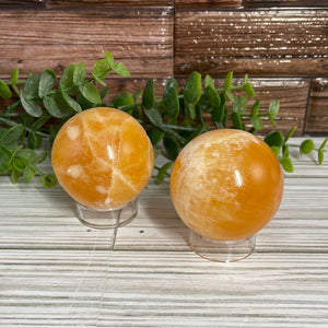 Orange Calcite Sphere