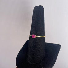 Load image into Gallery viewer, Ruby Size 8 14k Gold Plated Ring