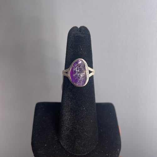 Amethyst Size 5 Sterling Silver Ring