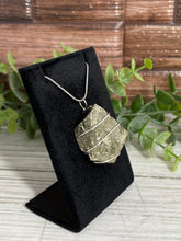 Load image into Gallery viewer, Raw Pyrite Wire-Wrapped Pendant