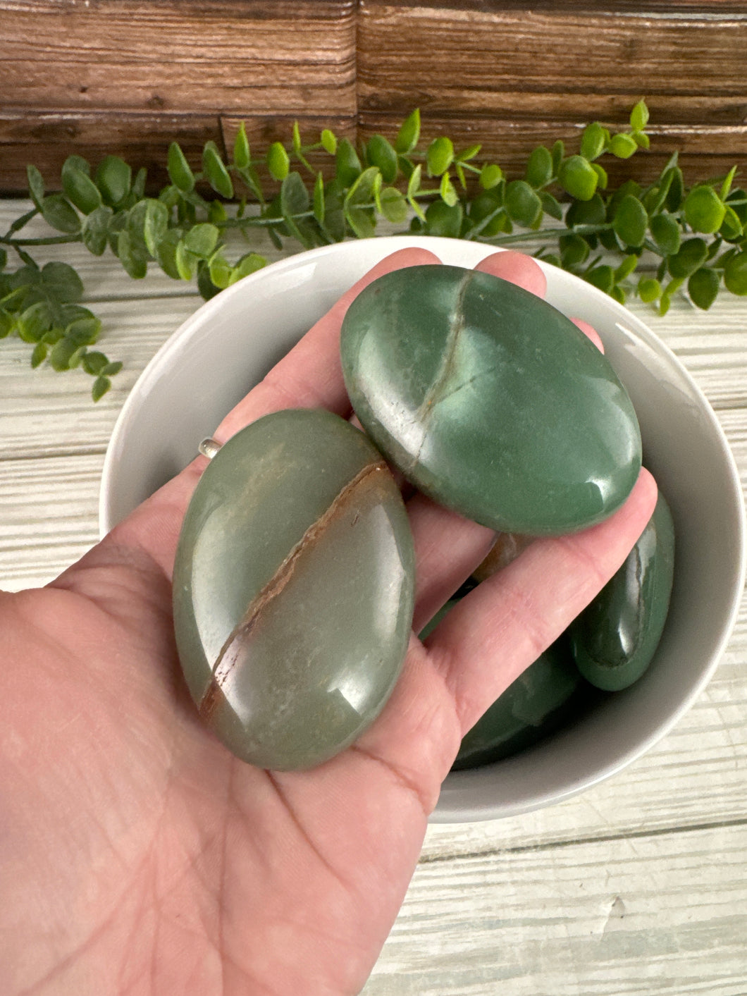 Green Aventurine Palm Stone