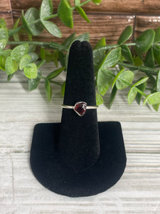 Garnet SZ 7 Sterling Silver Ring