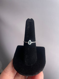 Aquamarine SZ 7 Sterling Silver Ring