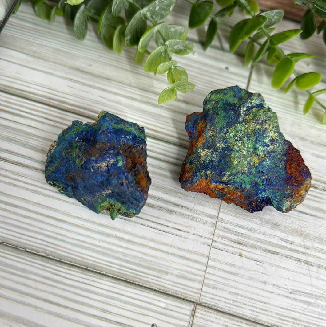 Azurite and Malachite Raw