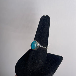 Blue Apatite Size 9 Sterling Silver Ring